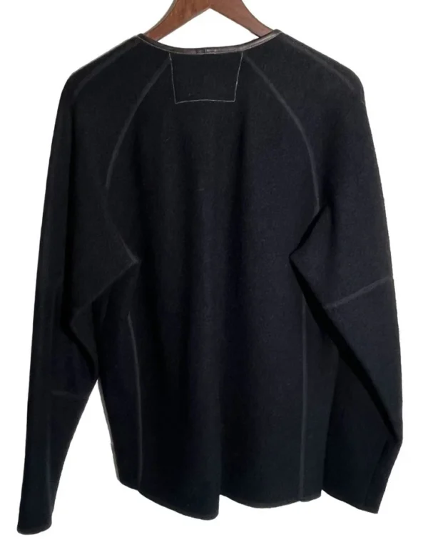 Ryan Roberts Men’s 100% Wool, Leather Trim Jacket Size M, Very Rare, Made in USA