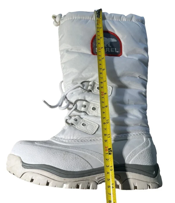 Sorel Snow Lion Womens Size 6 High White Waterproof Insulated Snow Boots Lined