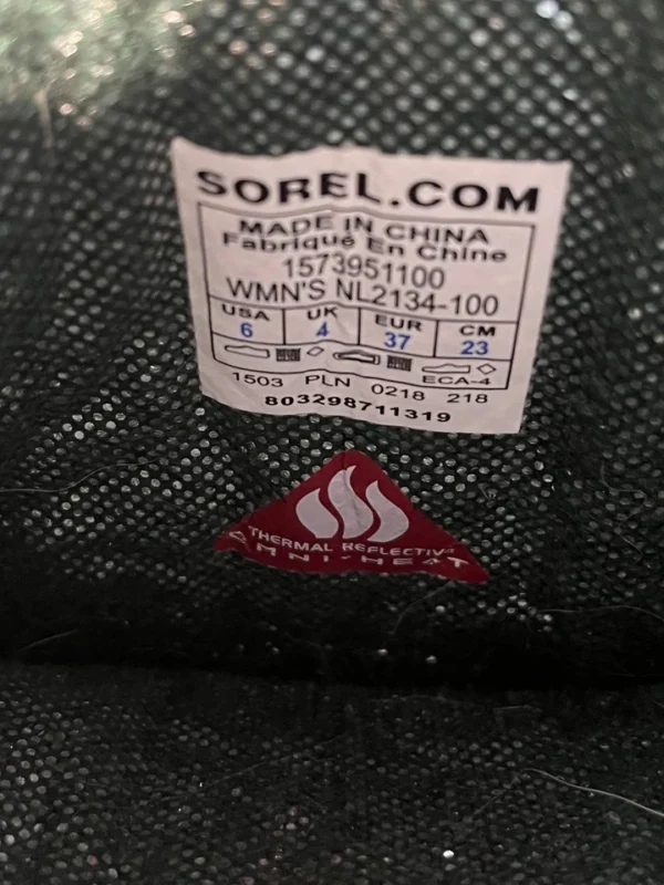 Sorel Snow Lion Womens Size 6 High White Waterproof Insulated Snow Boots Lined