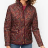 Talbots Paisley Quilted Jacket