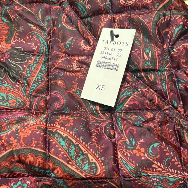 Talbots Paisley Quilted Jacket